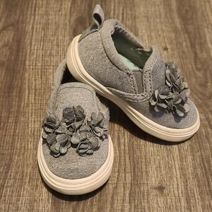 Gray slip-ons (size 4)